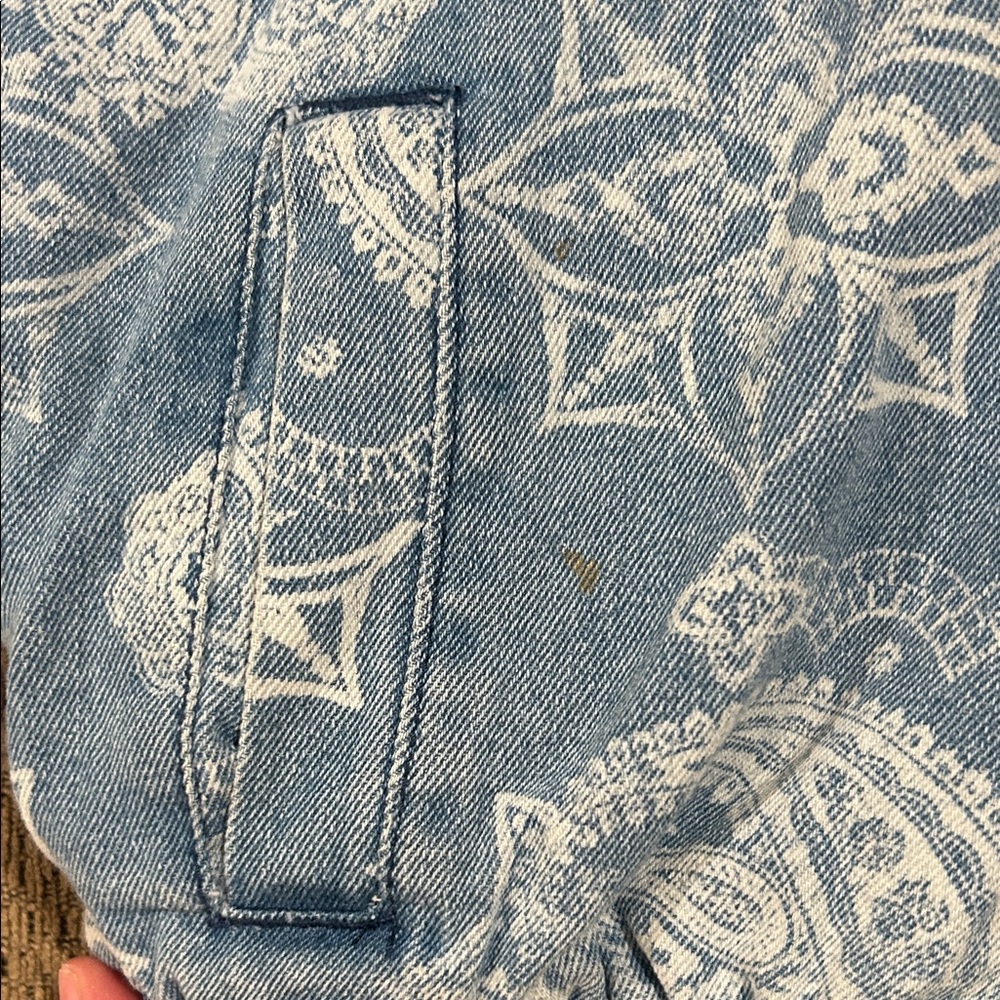 Blue Paisley Hooded Jacket - Picture 3 of 5